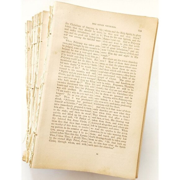 1873 Unbound Young People Illustrated Bible Victorian Ephemera 500 Pages LGDW11 - Picture 3 of 7